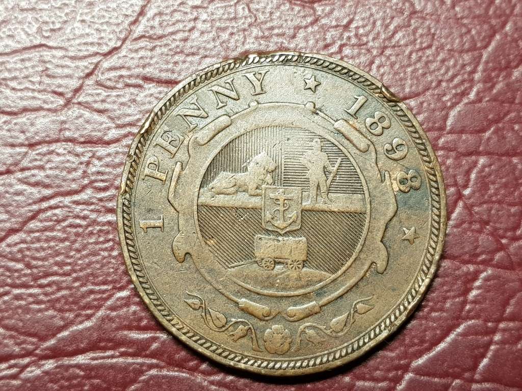 1898 ZAR 1 Penny - Filler Coin