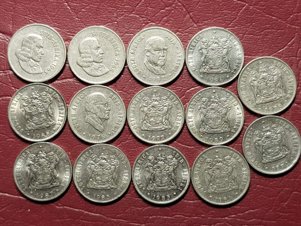 A Lot Of 14 RSA 10 Cent Coins - Different Dates - [Bid per coin to take all]