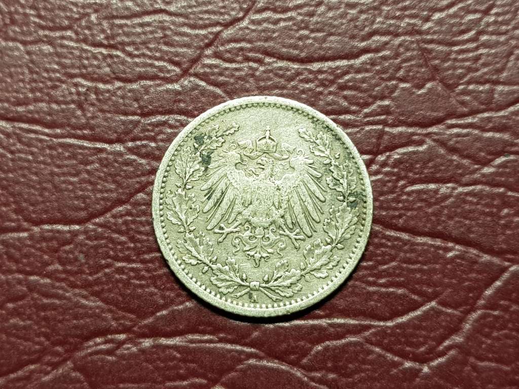 1906 Germany Silver ½ Mark - Wilhelm II