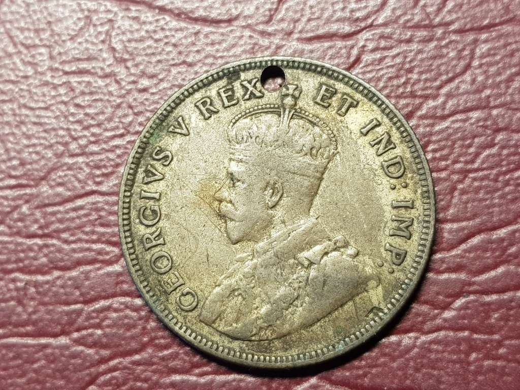 1924 East Africa Silver 1 Shilling - George V