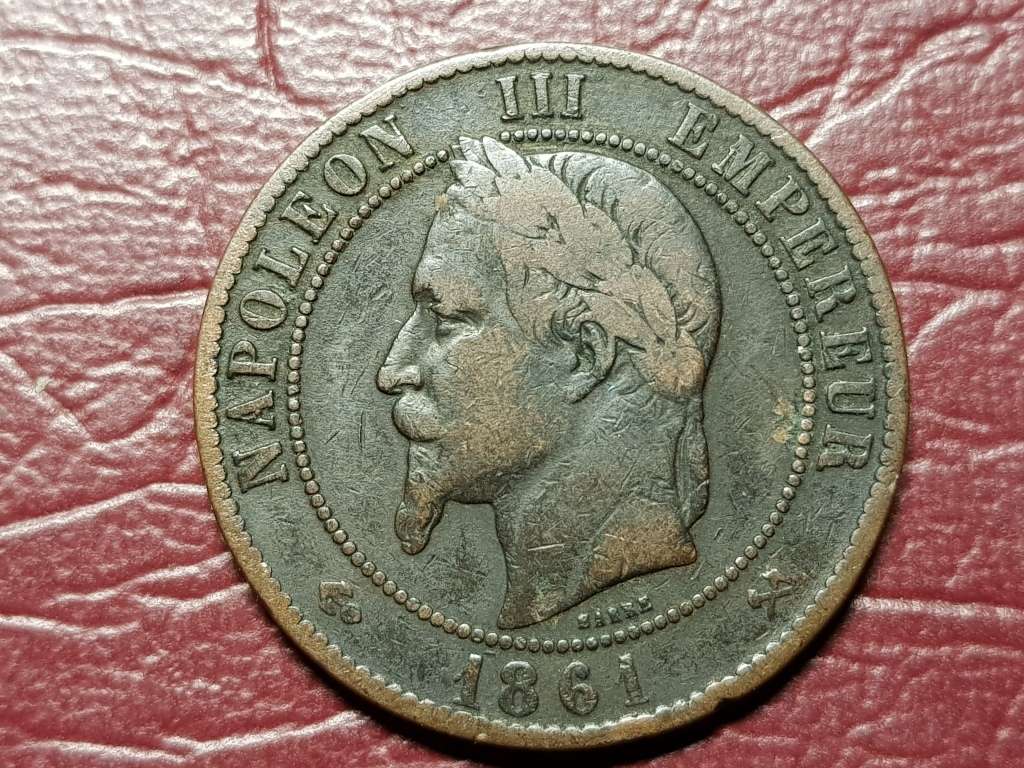 1861 France 10 Centimes - Napoleon III