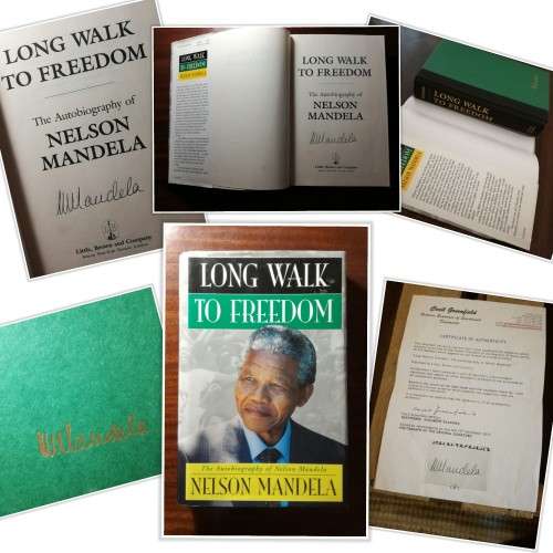 The Long Walk To Freedom, Signed by Nelson Mandela, First Edition 1994 + COA by C Greenfield