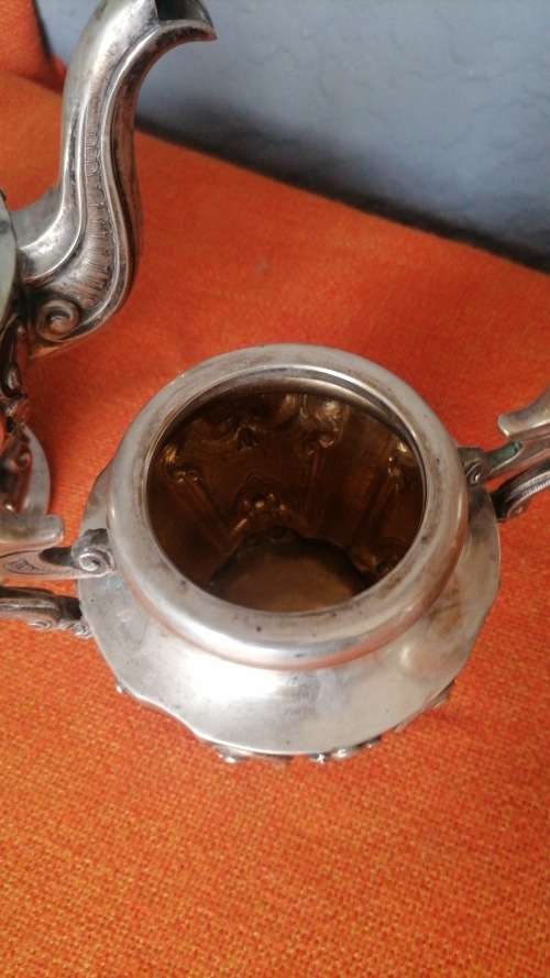 Bargain  Portuguese marked 833 Porto silver tea set dated between 1887 and 1937