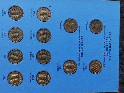 BRITISH PENNIES AND THREEPENCE BOOKS AND 66X THREEPENCE COINS (LOOSE) bid per item to take all