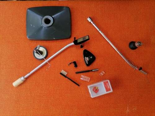 Vintage stylus and other Lp player and parts lot