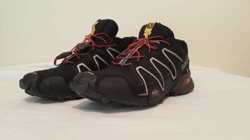 SALOMON SPEEDCROSS 3 SHOES!!!! BLACK AND RED!!!! ABSOLUTE GIVEAWAY!!!!