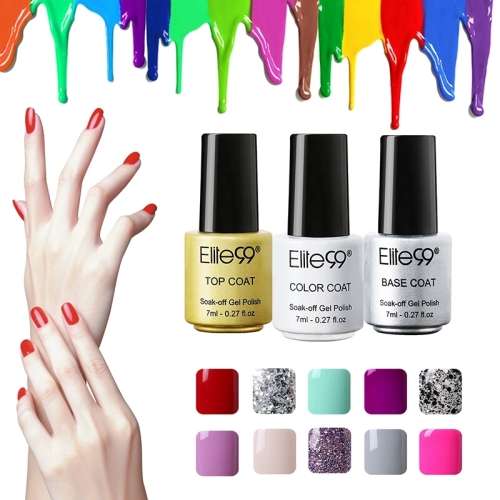ELITE99 TOP COAT GEL POLISH!!! UV LED!!! SOAK OFF!! 7ML (#TOP)