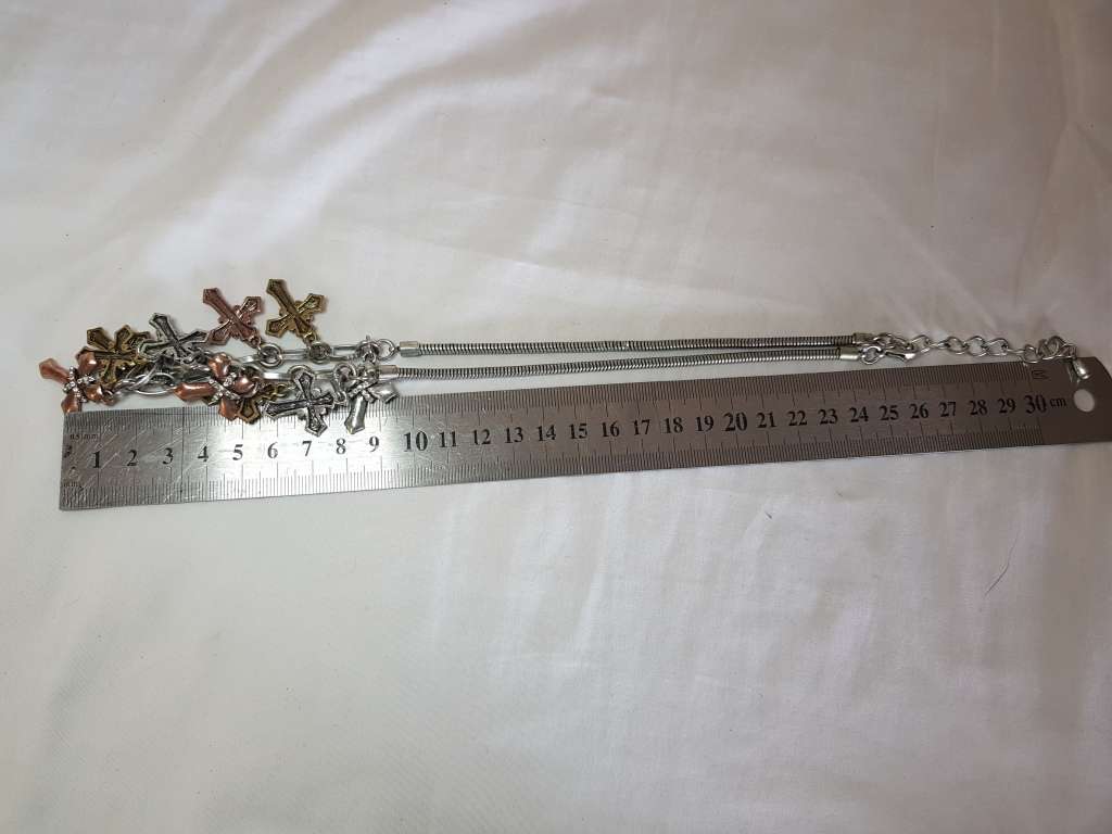 Unique 11 Cross hanging necklace