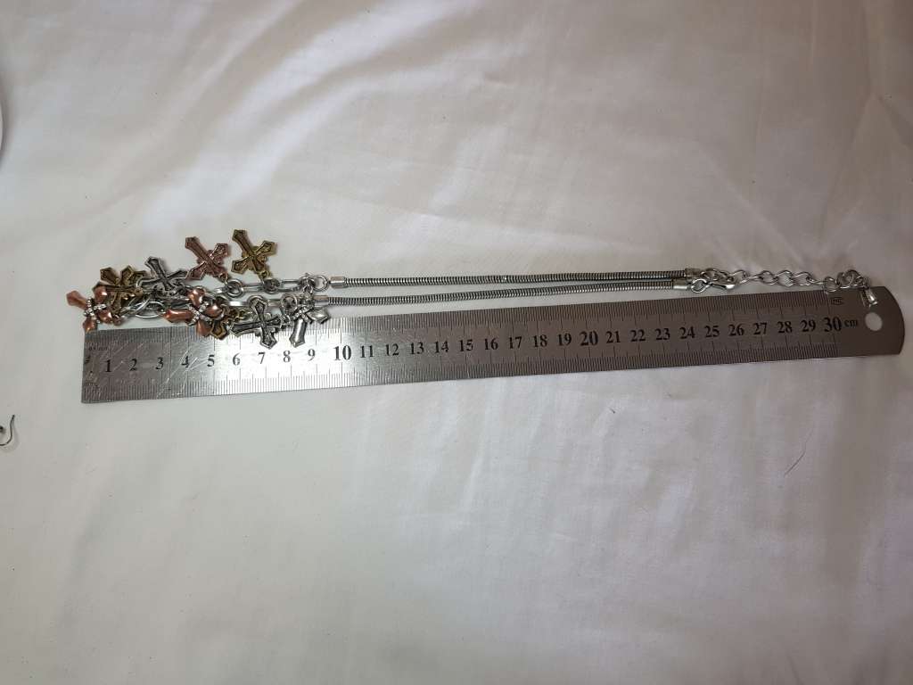 Unique 11 Cross hanging necklace