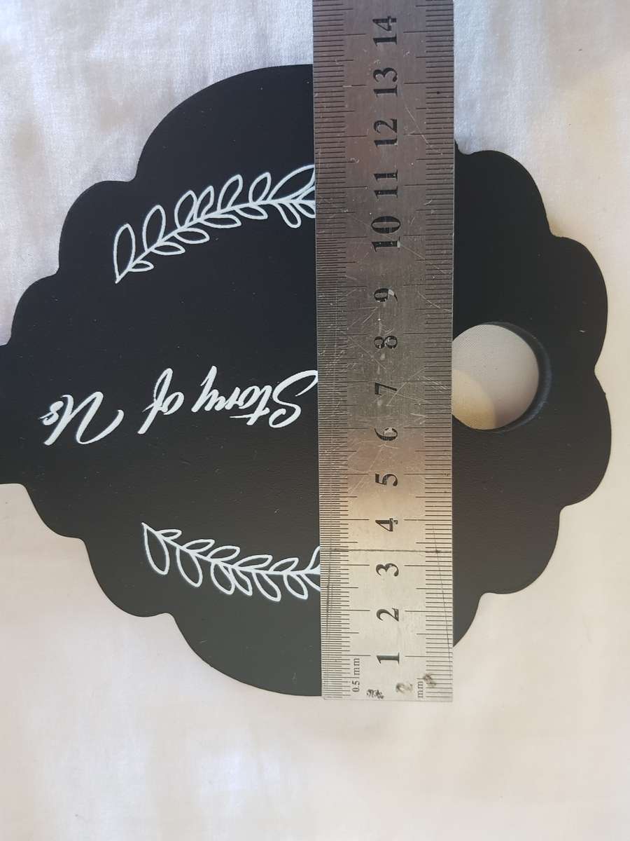 Black Wall Hanging Key Hook `The Story of Us`