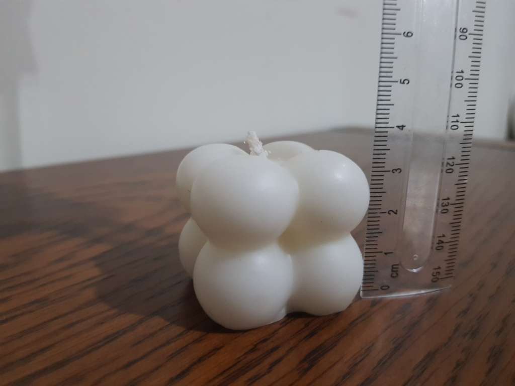 Mini Cube Candle White 3CM X 3CM X 3CM