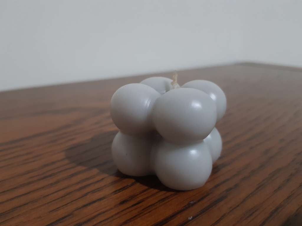 Mini Cube Candle Grey 3CM X 3CM X 3CM