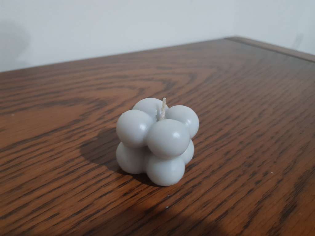 Mini Cube Candle Grey 3CM X 3CM X 3CM