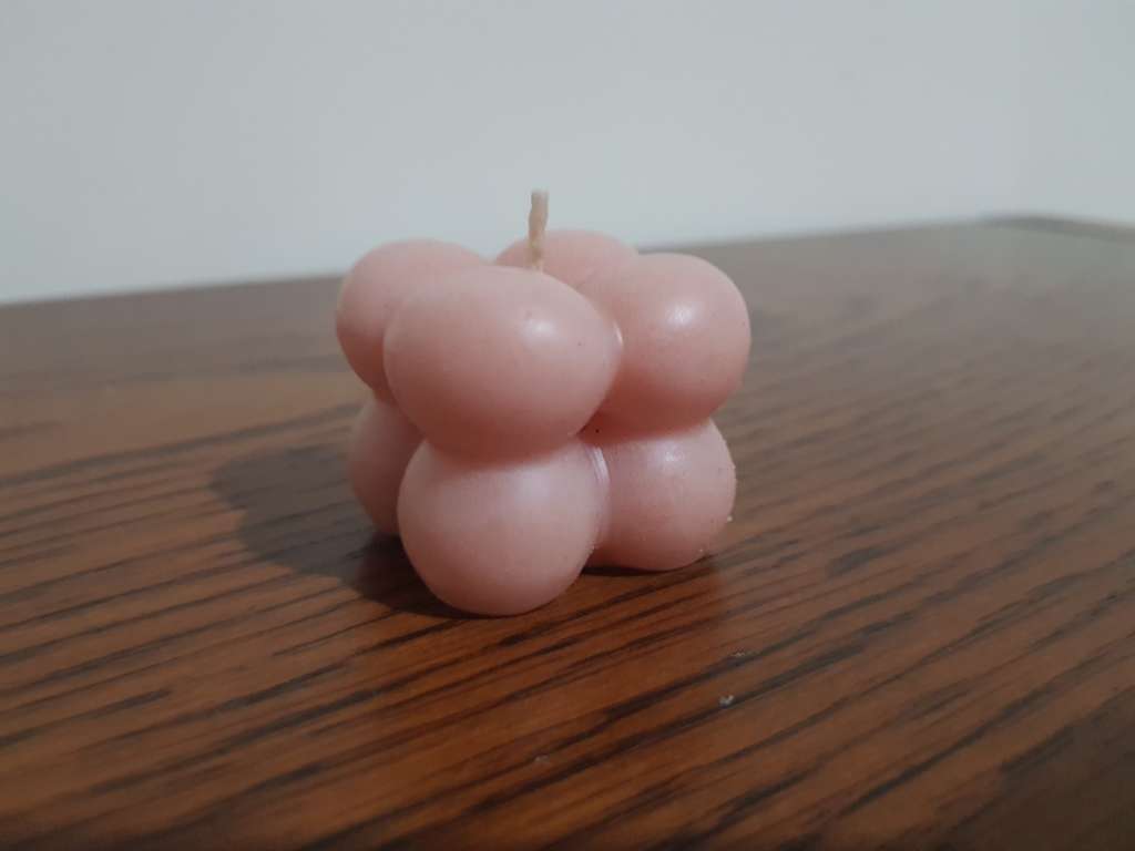 Mini Cube Candle Pink 3CM X 3CM X 3CM