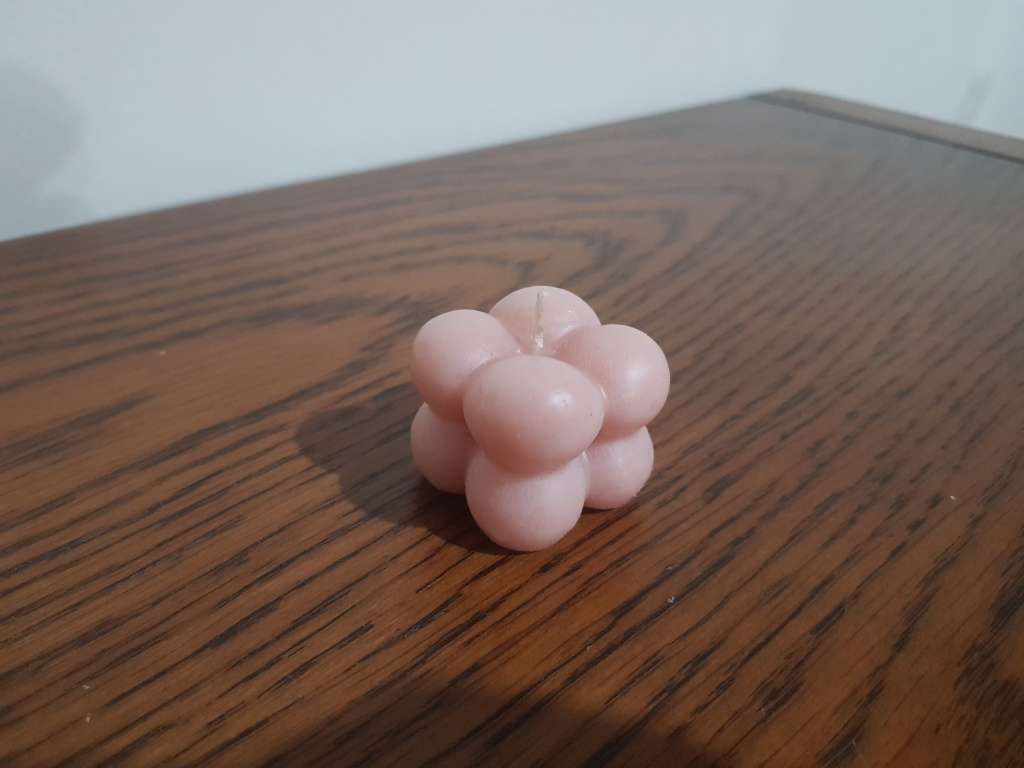 Mini Cube Candle Pink 3CM X 3CM X 3CM