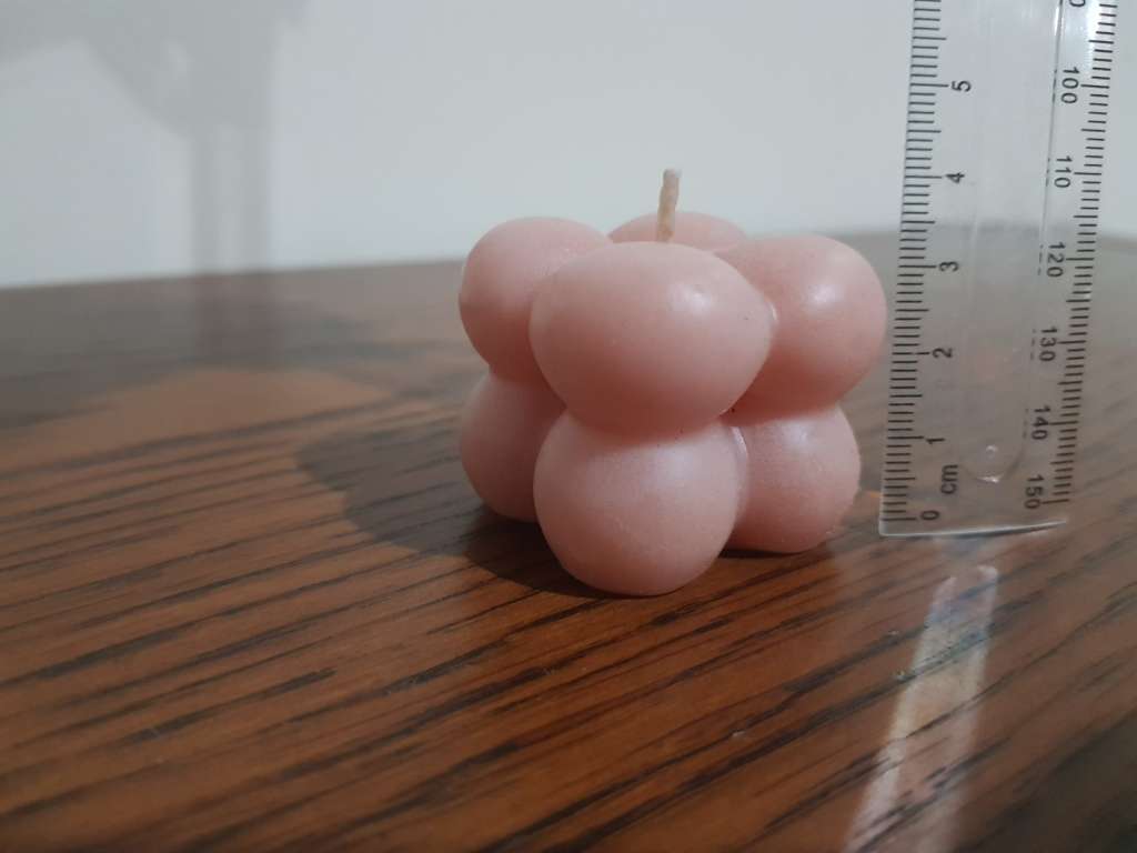 Mini Cube Candle Pink 3CM X 3CM X 3CM