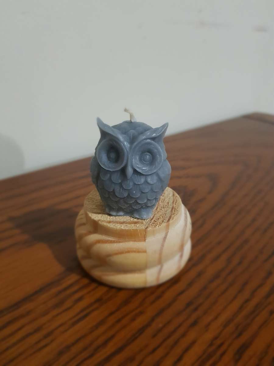 Grey Owl Candle - Small - 4.5cm