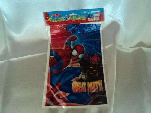 2 X PACKS OF SPIDERMAN LOOT BAGS 10PC EACH!!!!!