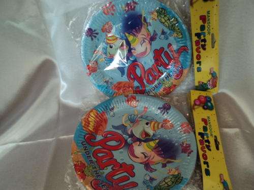 5X PACKS OF 10 UNDER THE SEA THEMED 9" (23CM) PARTY PLATES!!!!!!!