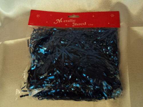 STUNNING BLUE METALLIC SHRED!!!! AWESOME TO DECORATE FOR ANY OCCASION!!!!! 1.5 OZ