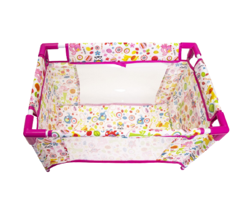 Jeronimo Doll Camp Cot-Pink Animals