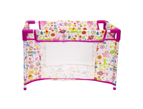 Jeronimo Doll Camp Cot-Pink Animals
