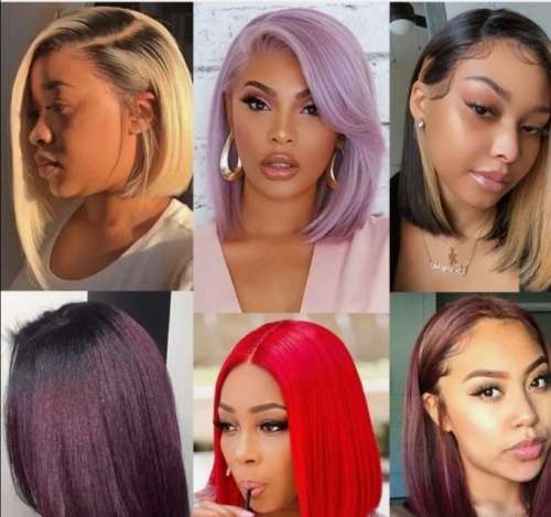 Short Bob wig lace front human hair wig