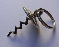 A FRENCH CHRISTOFLE CORKSCREW