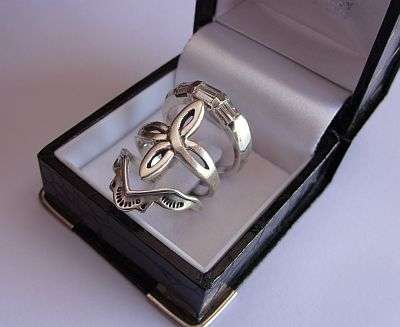 THREE TOTALLY AWESOME SOLID STERLING SILVER RINGS