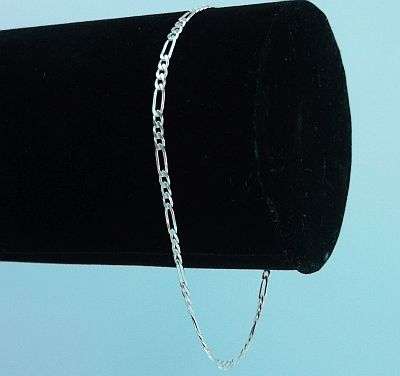 WOW !! WOW !! WOW !! 18.5 CM FIGARO STYLE STERLING SILVER BRACELET ....BID PER BRACELET !!!