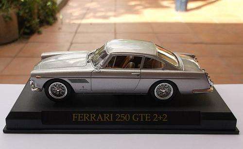 1:43 FERRARI 250 GTE 2 + 2 DIE CAST MODEL ON STAND ...AWESOME DETAILS