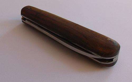 A GOOD QUALITY VINTAGE STYLE BILTONG POCKET KNIFE ....STAINLESS STEEL BLADE....LAST 2 ON AUCTION !!!
