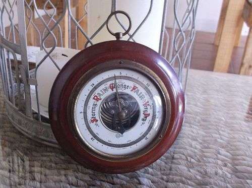 AN AWESOME VINTAGE BAROMETER BY BARIGO OF WEST GERMANY ....