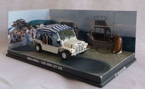 JAMES BOND 007 ...DIE CAST METAL MINI MOKE FROM LIVE AND LET DIE ....BRILLIANT DETAIL !!