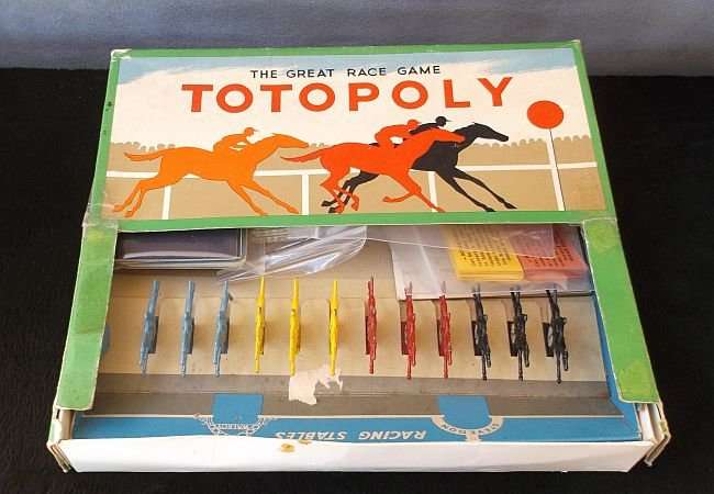 A vintage game called Totopoly ...horse racing...made by the creators of Monopoly ...MUST SEE !!