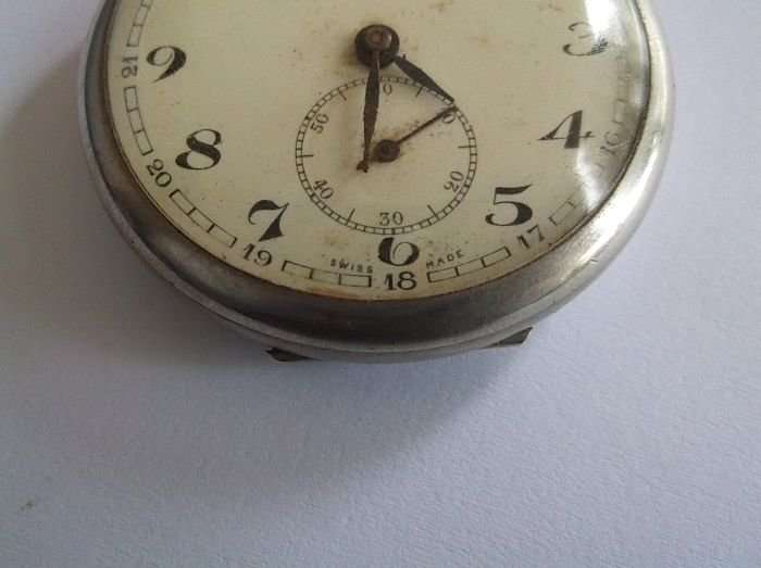 A RARE OLD SWISS MADE POCKET WATCH BY LANGENDORF ...WORKS PERFECTLY...GREAT FIND !!!