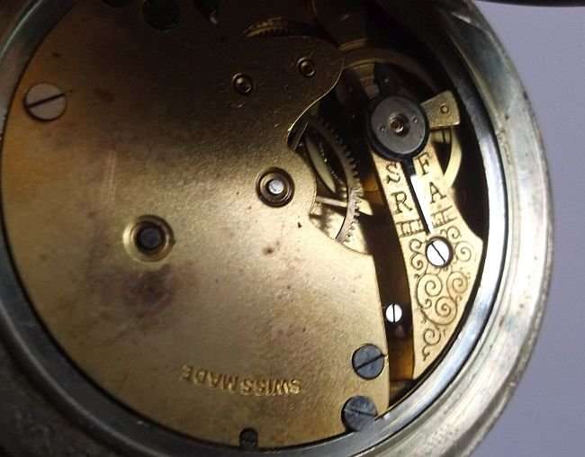 A RARE OLD SWISS MADE POCKET WATCH BY LANGENDORF ...WORKS PERFECTLY...GREAT FIND !!!