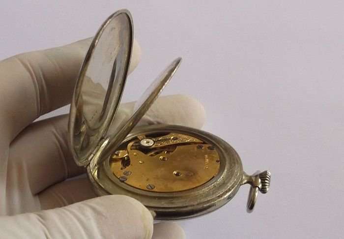 A RARE OLD SWISS MADE POCKET WATCH BY LANGENDORF ...WORKS PERFECTLY...GREAT FIND !!!