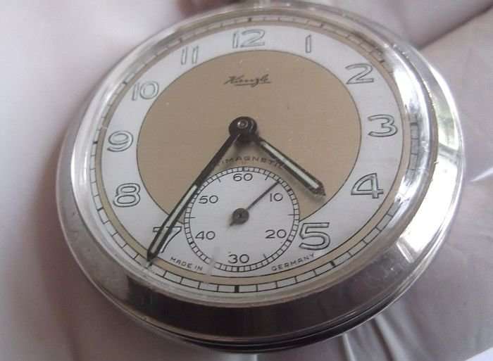 A MARVELOUS VINTAGE POCKET WATCH BY KIENZLE ...MADE IN GERMANY....ANTIMAGNETIC...MUST HAVE !!!