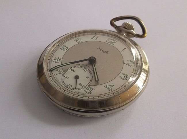 A MARVELOUS VINTAGE POCKET WATCH BY KIENZLE ...MADE IN GERMANY....ANTIMAGNETIC...MUST HAVE !!!