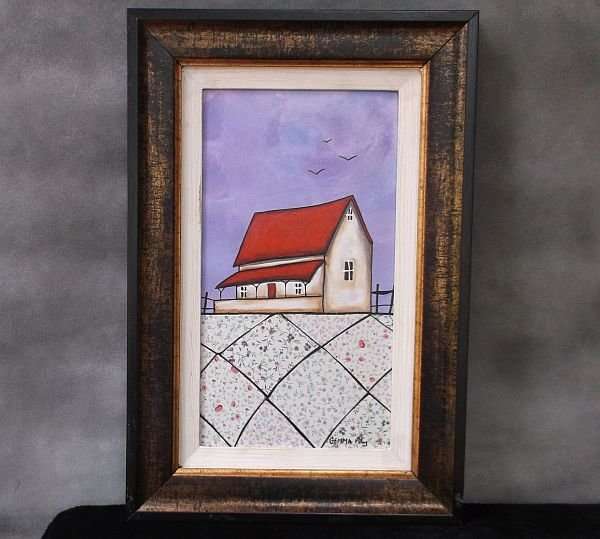 AN AWESOME ORIGINAL ACRYLIC ON BOARD BY SA ARTIST GEMMA FAY AKA D.ELLIS ...LOVE IT !!!