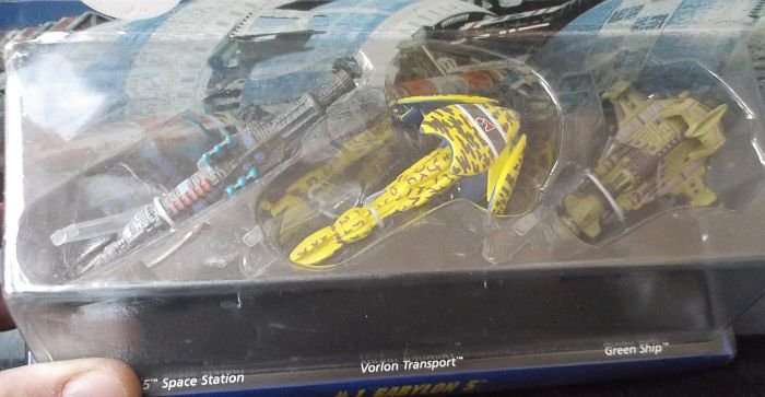 SO RARE !!! VINTAGE 1994 MICRO MACHINES ""BABYLON 5"" SEALED PACK OF 3 SPACESHIPS !!! AWESOME !!