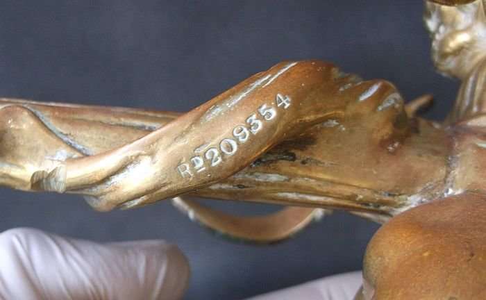 A BEAUTIFUL ANTIQUE BRASS / BRONZE ANGEL ...LIGHTING ? FURNITURE ? RARE FIND !! STUNNING !!