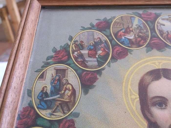 A VINTAGE RELIGIOUS PRINT OF JESUS