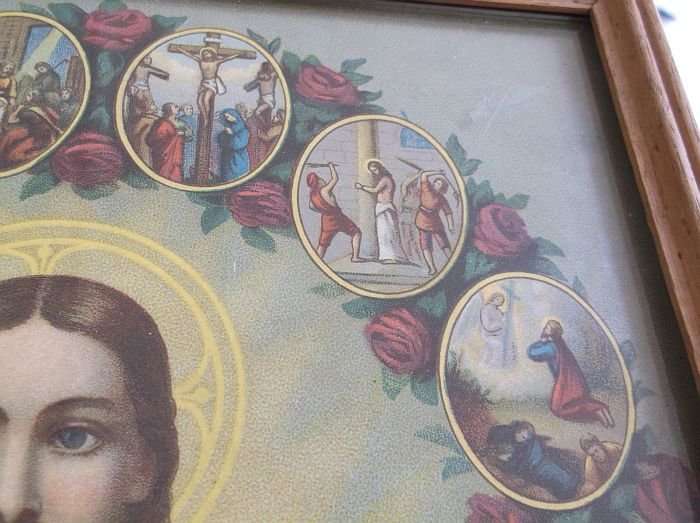 A VINTAGE RELIGIOUS PRINT OF JESUS