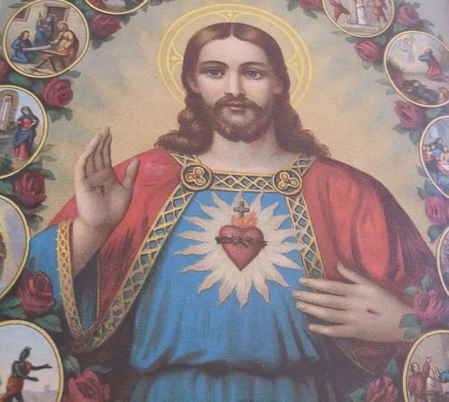 A VINTAGE RELIGIOUS PRINT OF JESUS