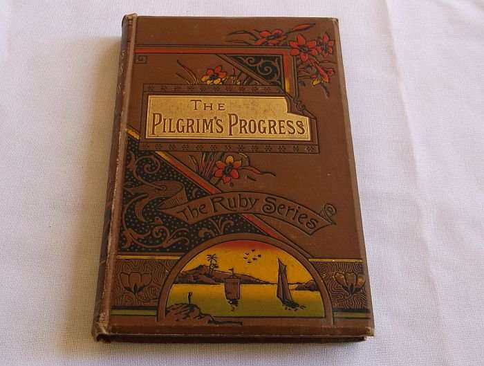 GREAT OLD BOOK !! JOHN BUNYAN`S ""THE PILGRIMS PROGRESS"" ...THE RUBY SERIES