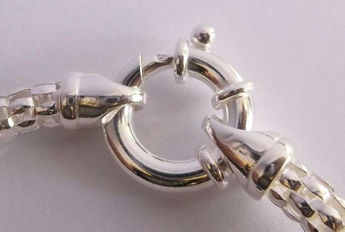 A FANTASTIC ""WOVEN"" STERLING SILVER BRACELET WITH SIGNORETTI CLASP ...B E A U T I F U L !!!