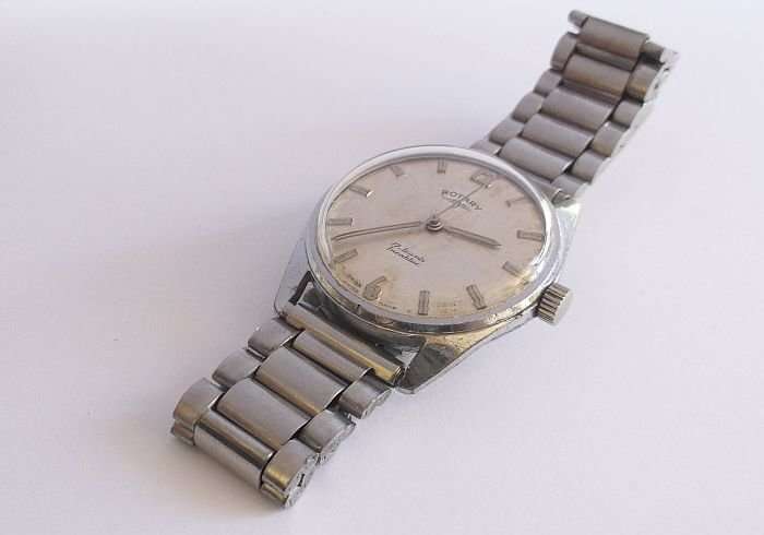 A FANTASTIC VINTAGE ROTARY INCABLOC 17 JEWELS WRISTWATCH ....QUALITY PIECE !!