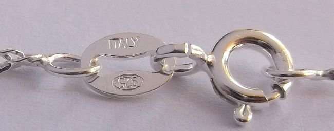 AN ELEGANT STERLING SILVER NECKLACE & STERLING SILVER PENDANT WITH FACETED STONE....DONT MISS OUT !!